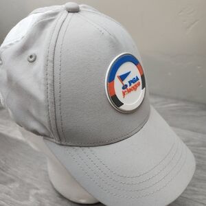 GARB PGA Junior League Hat Gray White Golf Breathable‎ Mesh Adjustable Kids 5-12